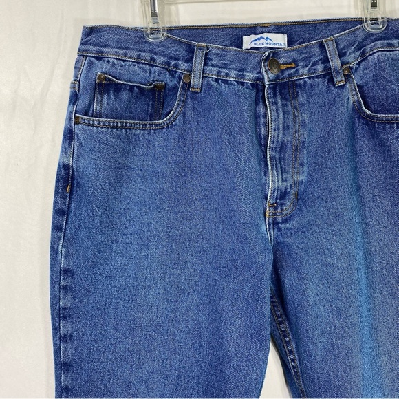 Blue Mountain Men’s Denim Jeans 36/30 - Picture 2 of 8